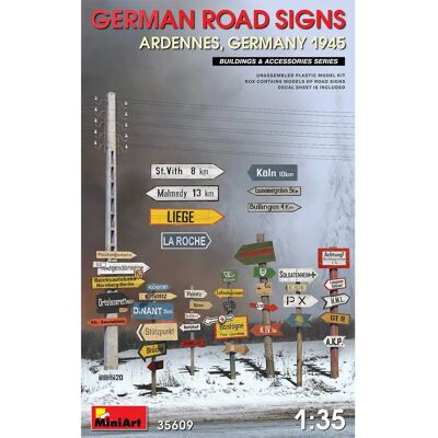 Miniart 1:35 Deutsche Straßenschilder WWII Diorama Zubehör Miniart 1:35 Deutsche Straßenschilder WWII Diorama Zubehör