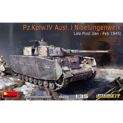 Miniart Deutsches Heer Panzer IV J Modellbausatz - 1:35 Militärpanzer Miniart Deutsches Heer Panzer IV J Modellbausatz - 1:35 Militärpanzer
