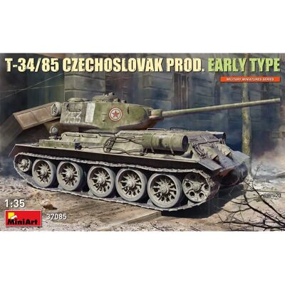 Mini Art T-34-85 Tschechoslowakische Produktion Frühtyp 1:35 - Militärmodellbausatz Mini Art T-34-85 Tschechoslowakische Produktion Frühtyp 1:35 - Militärmodellbausatz