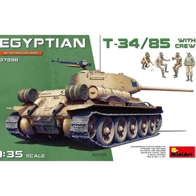 Mini Art Ägyptischer T-34/85 Modellbausatz - 1:35 Mini Art Ägyptischer T-34/85 Modellbausatz - 1:35