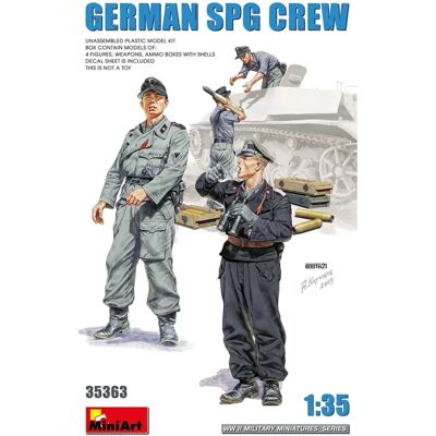 Miniart Figure Militari - Equipaggio tedesco SPG 1:35 - Kit plastico da montare Miniart Figure Militari - Equipaggio tedesco SPG 1:35 - Kit plastico da montare