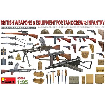 Mini Art British Army Tank Weapon Set - Scale 1:35 Mini Art British Army Tank Weapon Set - Scale 1:35