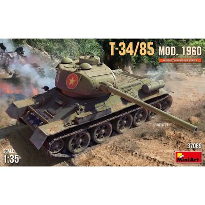 Mini Art T-34-85 Mod. 1960 1/35 Militärmodellbausatz - MINI37089 Mini Art T-34-85 Mod. 1960 1/35 Militärmodellbausatz - MINI37089