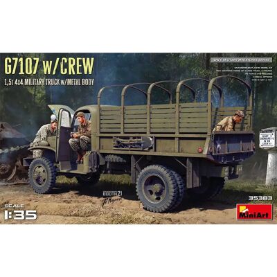 Mini Art G7107 1/35 Militär Cargofahrzeug mit Crew - Bausatz Mini Art G7107 1/35 Militär Cargofahrzeug mit Crew - Bausatz