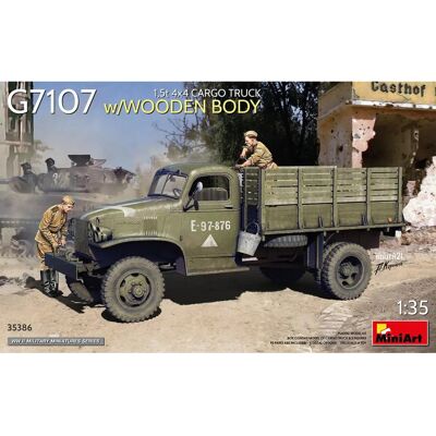 Mini Art G7107 1:35 Militair Modelbouwpakket - Vrachtwagen met Houten Laadbak Mini Art G7107 1:35 Militair Modelbouwpakket - Vrachtwagen met Houten Laadbak