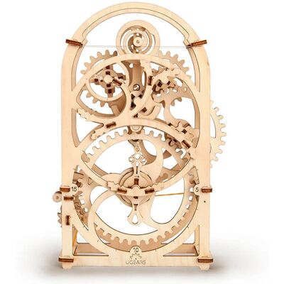 Ugears houten mechanisch timer puzzel - 107 stuks Ugears houten mechanisch timer puzzel - 107 stuks