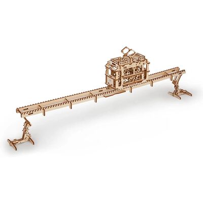Ugears Tram auf den Schienen Holz-Modell - 154 Teile - 3D Puzzle Ugears Tram auf den Schienen Holz-Modell - 154 Teile - 3D Puzzle