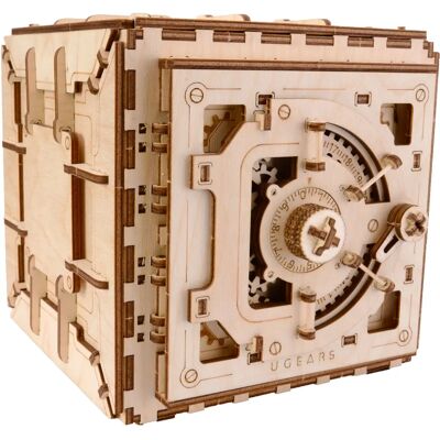 UGEARS Kluis Kit - 3D houten puzzel mechanisch veilige - Model DA-8412022 UGEARS Kluis Kit - 3D houten puzzel mechanisch veilige - Model DA-8412022