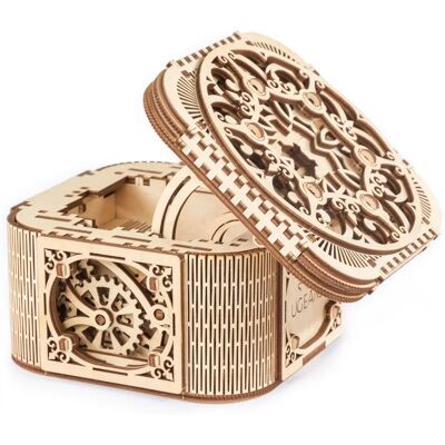 UGears UGE 412059 Puzzle - Boîte au Trésor en Bois 3D - 190 pièces - Publicité UGears UGE 412059 Puzzle - Boîte au Trésor en Bois 3D - 190 pièces - Publicité