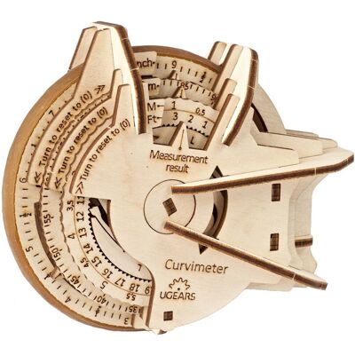 Ugears STEM Lab Curvimeter - Oktatási 3D kirakós - 109 darab Ugears STEM Lab Curvimeter - Oktatási 3D kirakós - 109 darab