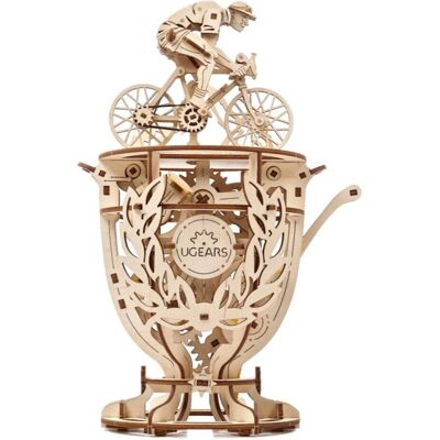 UGears Automaton Cyclist 3D Puzzel - Houten Mechanisch Model - 189 stuks UGears Automaton Cyclist 3D Puzzel - Houten Mechanisch Model - 189 stuks