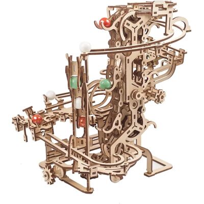 UGears Marble Run Kettingtakel Modelbouwpakket - 3D Puzzel - 400 stuks UGears Marble Run Kettingtakel Modelbouwpakket - 3D Puzzel - 400 stuks