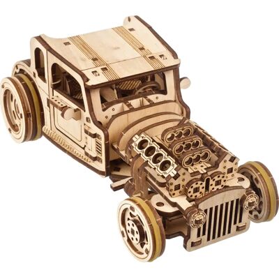 Ugears Modelbouwset Hot Rod Furious Mouse - Houten schaalmodel - DA-8412165 Ugears Modelbouwset Hot Rod Furious Mouse - Houten schaalmodel - DA-8412165
