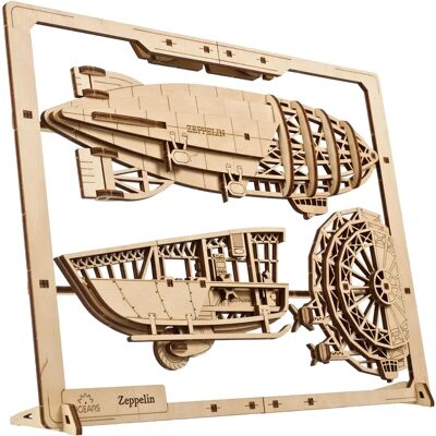 Ugears Zeppelin Puzzle - Vintage německý vzdušný člun - 49 ks Ugears Zeppelin Puzzle - Vintage německý vzdušný člun - 49 ks