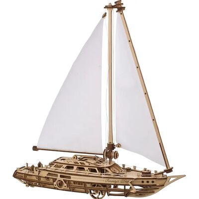 Ugears Houten Zeilboot Model Kit - Serenity's Dream - 41x44x13.5cm Ugears Houten Zeilboot Model Kit - Serenity's Dream - 41x44x13.5cm