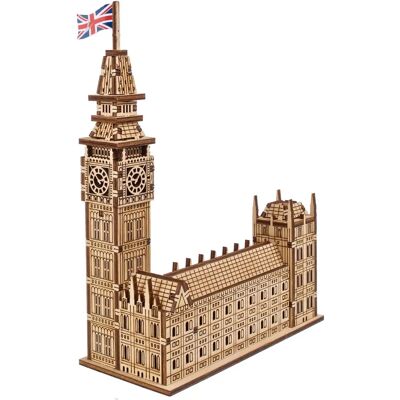 Ugears Big Ben Houten Schaalmodel - Montage 1u - 63 stuks Ugears Big Ben Houten Schaalmodel - Montage 1u - 63 stuks