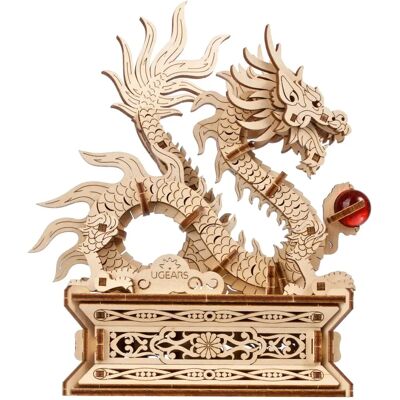 Zestaw Modelu Drewnianego Smoka Ugears - Kreatywne 3D Puzzle - Rok Drewnianego Smoka Zestaw Modelu Drewnianego Smoka Ugears - Kreatywne 3D Puzzle - Rok Drewnianego Smoka