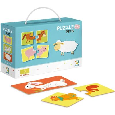 Dodo Puzzle Haustiere Duo - Kinder 24 Stück Dodo Puzzle Haustiere Duo - Kinder 24 Stück