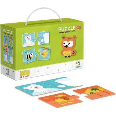 Dodo Duo Tierlebensraum Puzzle - Puzzle Dodo Duo Tierlebensraum Puzzle - Puzzle