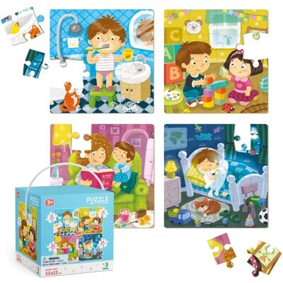 Dodo Puzzle 4 in 1 - Tägliche Aktivitäten - Puzzle Dodo Puzzle 4 in 1 - Tägliche Aktivitäten - Puzzle