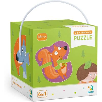 Dodo Modell DOP300195 Waldtiere Puzzle - Puzzle Dodo Modell DOP300195 Waldtiere Puzzle - Puzzle