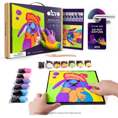 Zestaw artystyczny 3D z królikiem Okto - Kreatywna zabawa dla dzieci Zestaw artystyczny 3D z królikiem Okto - Kreatywna zabawa dla dzieci