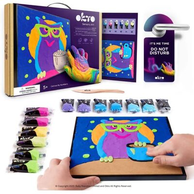 OKTO Model 3D sensory art kit - Owl - Art kit OKTO Model 3D sensory art kit - Owl - Art kit
