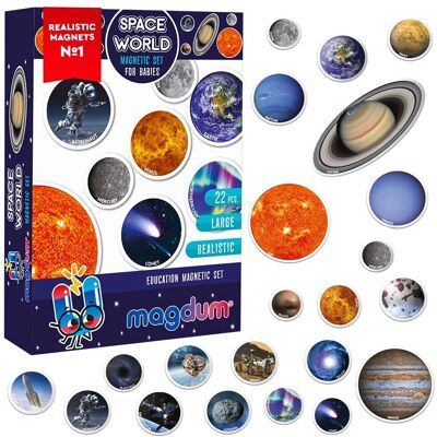 Aimants du système solaire Magdum - Jouets éducatifs pour enfants - Publicité Aimants du système solaire Magdum - Jouets éducatifs pour enfants - Publicité