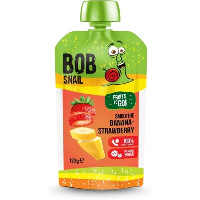 Bob Snail Banan Erdbeer Smoothie - Kein Zusatzzucker - 120ml Bob Snail Banan Erdbeer Smoothie - Kein Zusatzzucker - 120ml