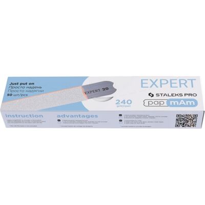 STALEKS - PAPMAM EXPERT 22 - 240 grit - Blanco - Puntas limas STALEKS - PAPMAM EXPERT 22 - 240 grit - Blanco - Puntas limas