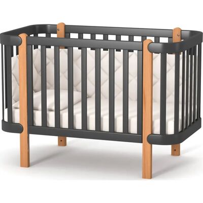 Veres Monaco 120x60 Anthracite Natural Łóżeczko Veres Monaco 120x60 Anthracite Natural Łóżeczko