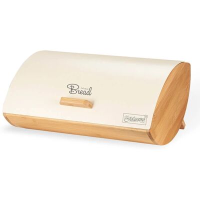Maestro MR-1775-IVORY Brotkasten - Elfenbein, Holz, Metall Maestro MR-1775-IVORY Brotkasten - Elfenbein, Holz, Metall