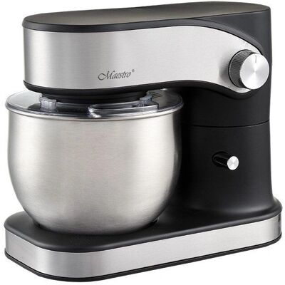 Feel Maestro MR-557 Küchenmaschine - Schwarz Silber - 1200 W - 3 L Feel Maestro MR-557 Küchenmaschine - Schwarz Silber - 1200 W - 3 L
