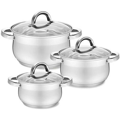 Maestro - MR-3522-6M - 3.5 L - Rund - Saucenpfannen-Set Maestro - MR-3522-6M - 3.5 L - Rund - Saucenpfannen-Set