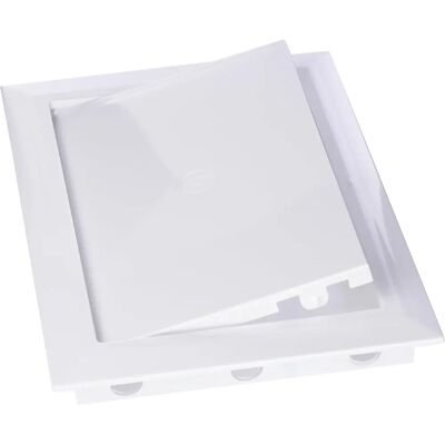 Vents Pannello di ispezione bianco - 150x200mm - Botola a parete - ABS resistente Vents Pannello di ispezione bianco - 150x200mm - Botola a parete - ABS resistente