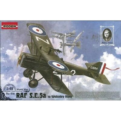 Roden SE.5A Wolsely Viper Motor 1:48 Modellflugzeug Roden SE.5A Wolsely Viper Motor 1:48 Modellflugzeug