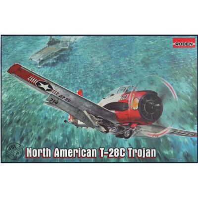 Roden Maquette Avion 1:48 - North-American T-28C Trojan - Publicité Roden Maquette Avion 1:48 - North-American T-28C Trojan - Publicité