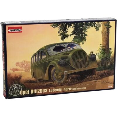 Kit Modèle Militaire Roden - Opel Blitzbus Ludewig - WWII 1:72 - Publicité Kit Modèle Militaire Roden - Opel Blitzbus Ludewig - WWII 1:72 - Publicité