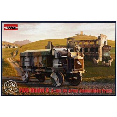 Kit modèle militaire Roden 1/72 - Camion de munitions FWD Modèle B 3 Ton - Publicité Kit modèle militaire Roden 1/72 - Camion de munitions FWD Modèle B 3 Ton - Publicité