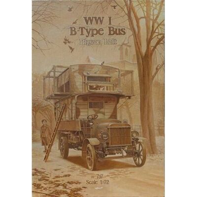 Roden 1:72 WWI Bus Pigeon Loft Kit Militaire - Publicité Roden 1:72 WWI Bus Pigeon Loft Kit Militaire - Publicité