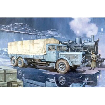 Roden Rode822 - Militärfahrzeugmodell - WWII Schwerlaster Roden Rode822 - Militärfahrzeugmodell - WWII Schwerlaster