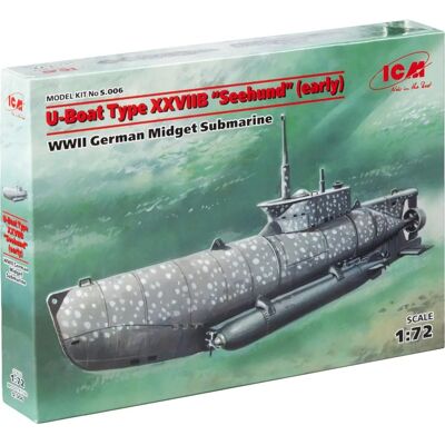 ICM U-Boot Type XXVIIB 'Zeehund' - Kit Maquette de Sous-Marin - Publicité ICM U-Boot Type XXVIIB 'Zeehund' - Kit Maquette de Sous-Marin - Publicité