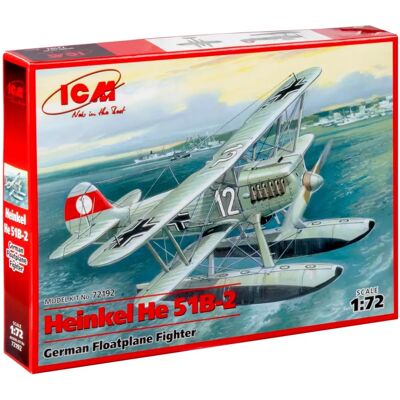 ICM Heinkel He 51B-2 auf Flossen - 1:72 Modellbausatz ICM Heinkel He 51B-2 auf Flossen - 1:72 Modellbausatz
