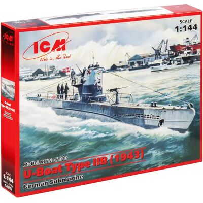Kit Modèle U-Boat Type IIB - Échelle 1:144 - Publicité Kit Modèle U-Boat Type IIB - Échelle 1:144 - Publicité