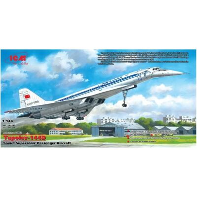 ICM Tupolev Tu-144D - Flugzeugmodellbausatz ICM Tupolev Tu-144D - Flugzeugmodellbausatz
