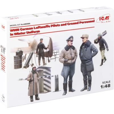 ICM M48086 - Pilotes et Personnel Luftwaffe WWII - Échelle 1/48 - Publicité ICM M48086 - Pilotes et Personnel Luftwaffe WWII - Échelle 1/48 - Publicité