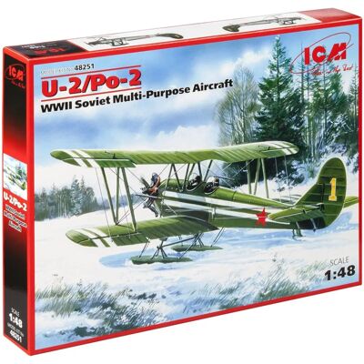 ICM Polikarpov U-2/Po-2 WWII Sowjetisches Flugzeug - Modellbausatz 1:48 ICM Polikarpov U-2/Po-2 WWII Sowjetisches Flugzeug - Modellbausatz 1:48