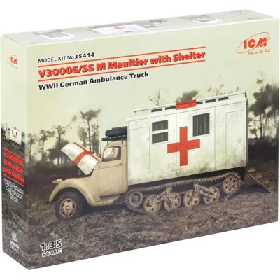 ICM V3000S / SS M Maultier mit Shelter - Militärmodellbausatz ICM V3000S / SS M Maultier mit Shelter - Militärmodellbausatz