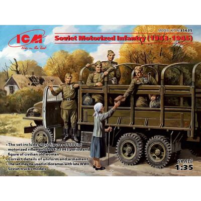 ICM Infanterie motorisée soviétique - 4 figurines - Échelle 1/35 - Publicité ICM Infanterie motorisée soviétique - 4 figurines - Échelle 1/35 - Publicité
