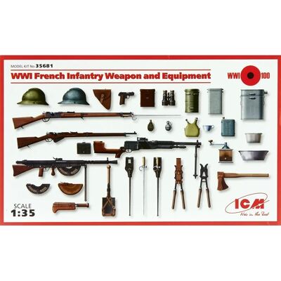 ICM Französische Infanterie Modellfiguren - 1:35 Skala - WWII ICM Französische Infanterie Modellfiguren - 1:35 Skala - WWII